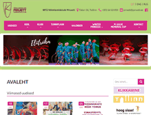 Tablet Screenshot of piruett.ee